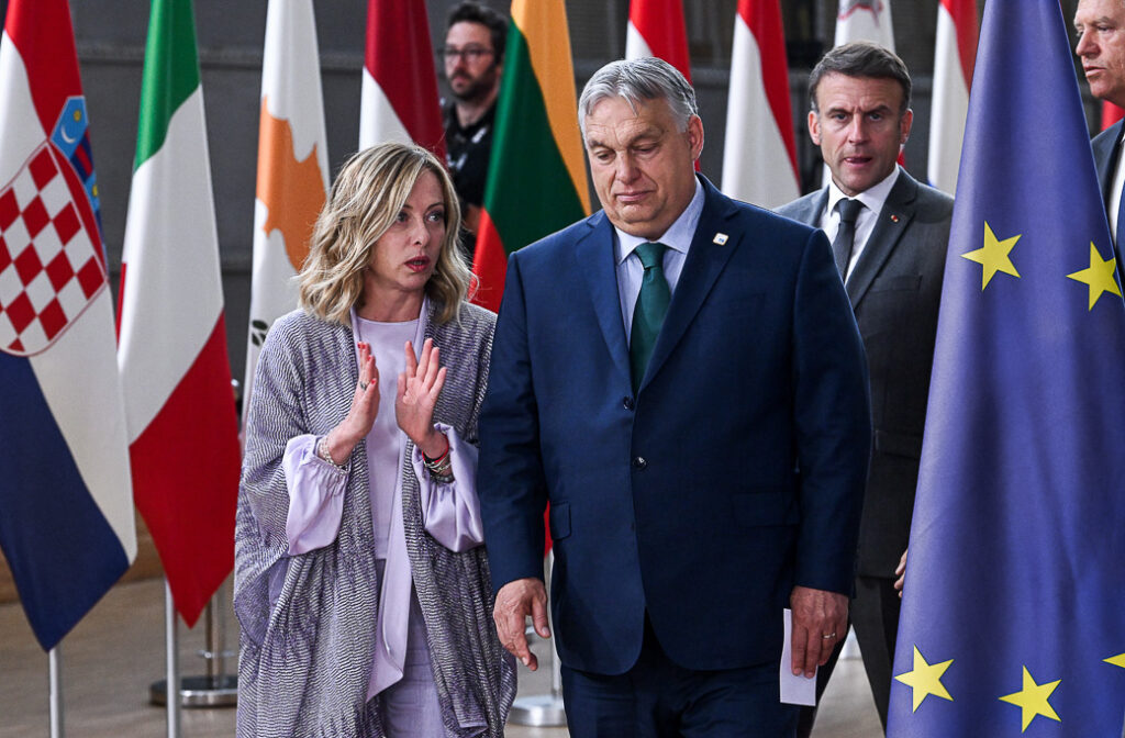 Två av de tre största partierna i det nya EU-parlamentet ingår i ytterhögern: Marine Le Pens Rassemblement National (RN) är det största och Giorgia Melonis Fratelli d’Italia (FDI) ligger trea. Med Orbán i spetsen verkar ytterhögerpartier i EU för en ”förenad global front mot liberalismen”. 