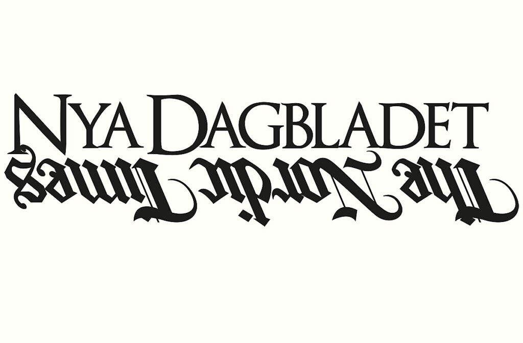 Nya Dagbladet ges ut på engelska som The Nordic Times utan att kopplingen är synlig för läsaren.