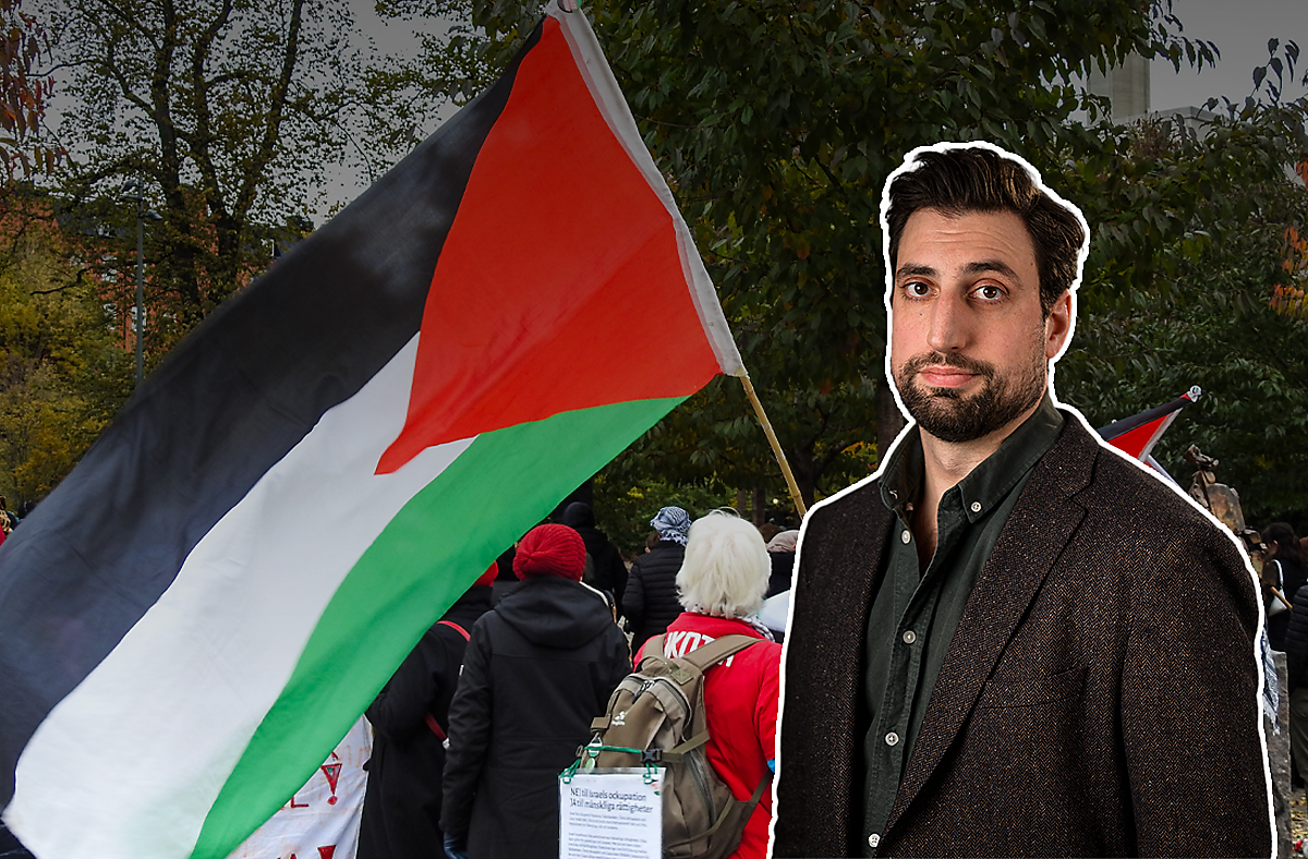 Huvudorganisatören av de propalestinska protesterna i Stockholm sprider judehat i sociala medier.