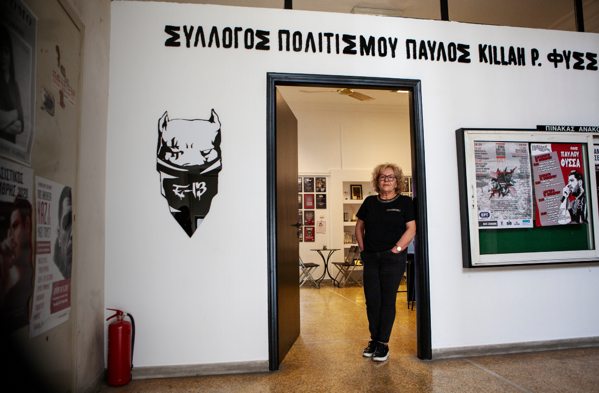 Magda Fyssas, mamma till den antifascistiska rapparen Pavlos Fyssas