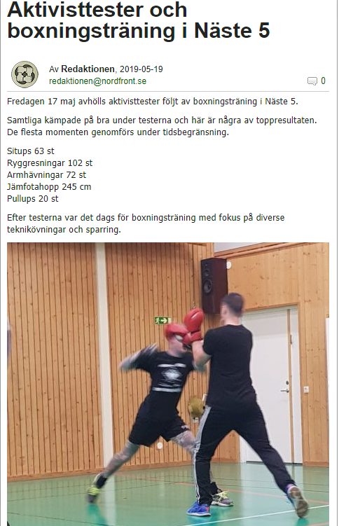 NMR gör aktivisttester i kommunal lokal i Ludvika