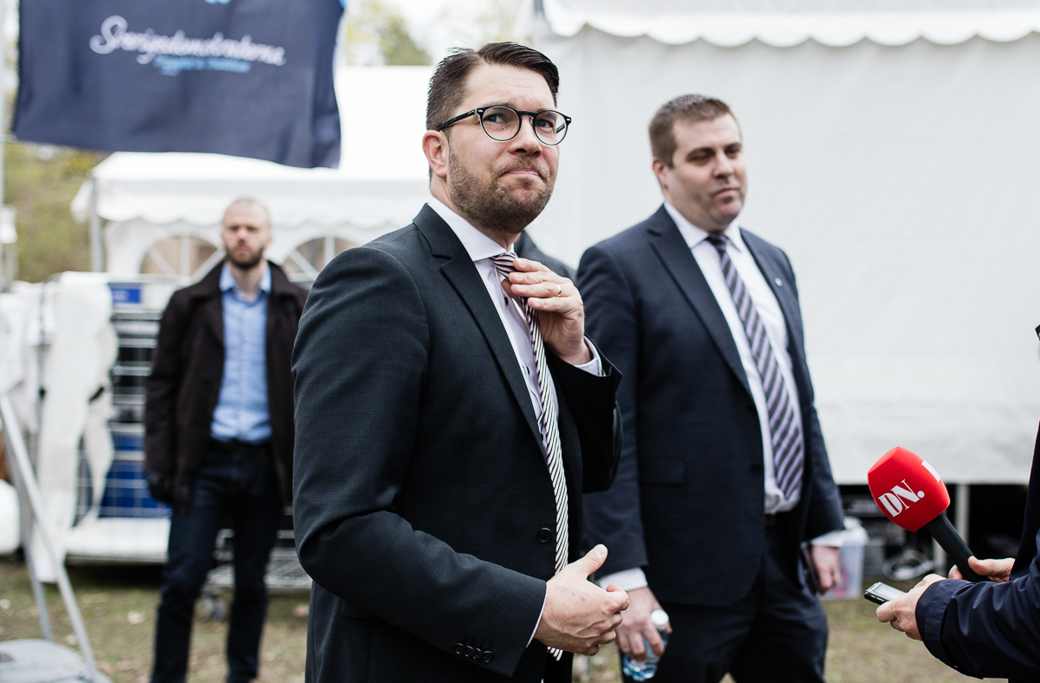 Jimmie Åkesson under Sverigedemokraternas vårtal 2017.