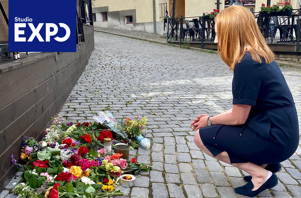 Annie Lööf var måltavla för mannen som misstänks för mordet i Visby under Almedalsveckan.