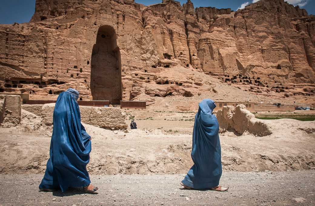 Fornlämningarna i Bamiyandalen förstördes av talibanerna 2001