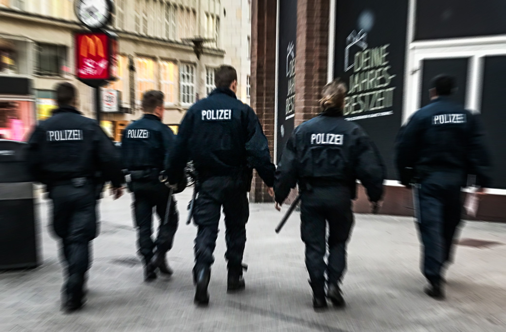 Genrebild tysk polis