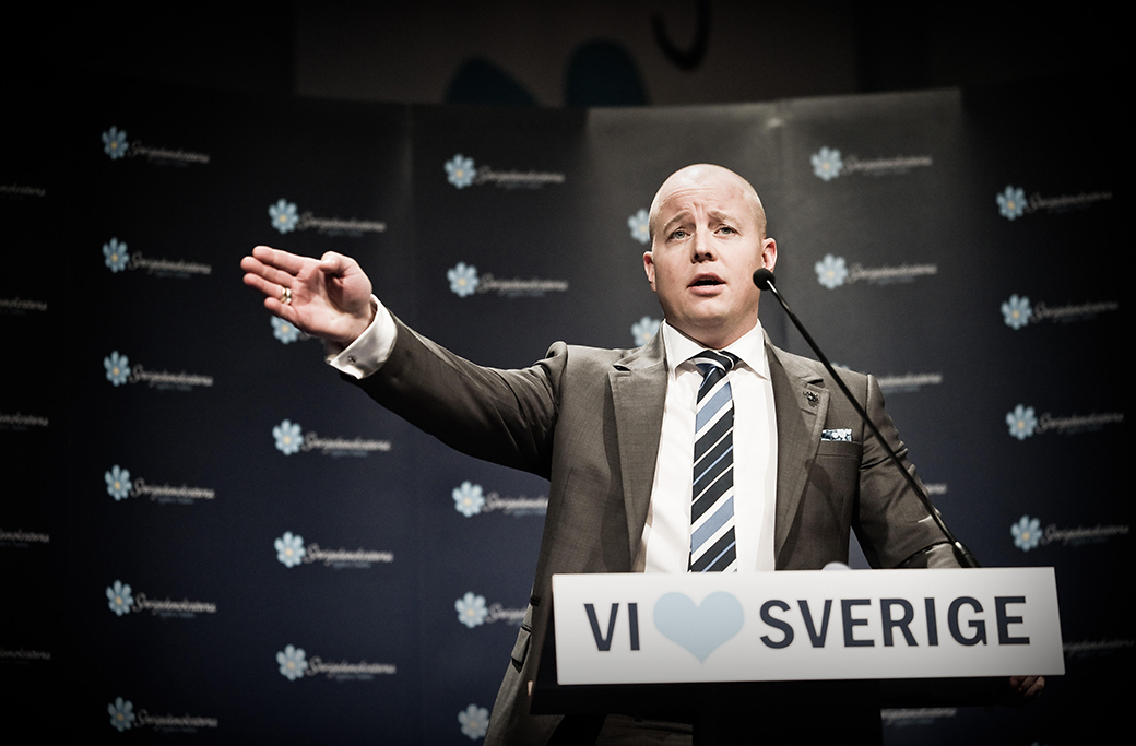 Björn Söder, SD:s före detta partisekreterare, talade om 